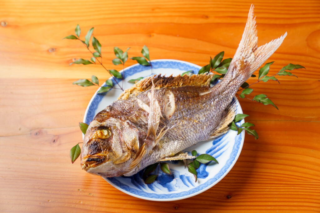 お食い初めの鯛